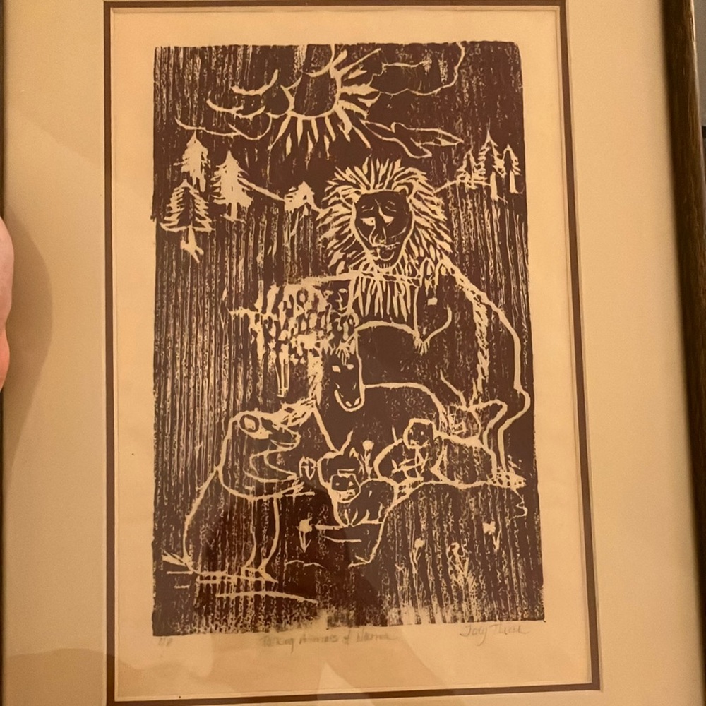 Framed Brown Art Print